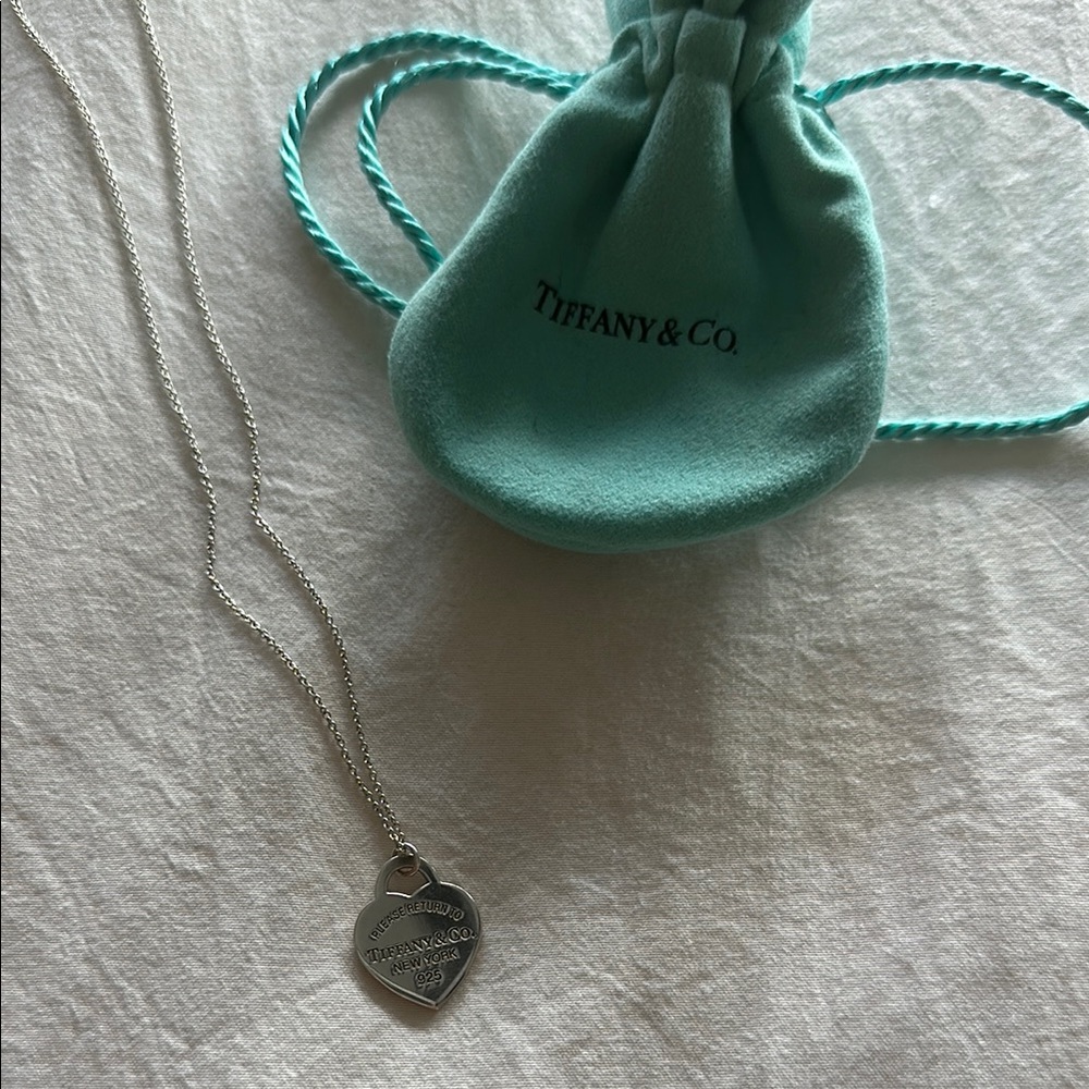 Tiffany & Co. Silver Heart Pendant Necklace